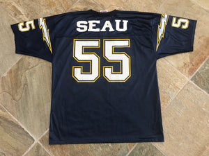 Vintage San Diego Chargers Junior Seau Logo Athletic Football Jersey, Size 46-48, Large