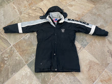 Load image into Gallery viewer, Vintage Oakland Raiders Starter Trench Coat Parka Football Jacket, Size Large