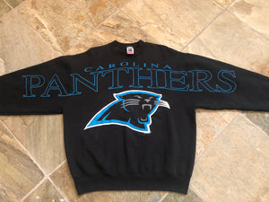 Vintage Carolina Panthers Spellout Football Sweatshirt, Size XL