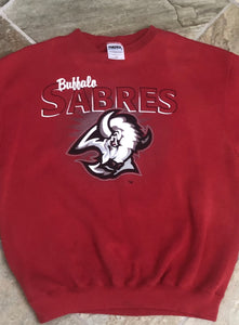 Vintage Buffalo Sabres Goathead Hockey Sweatshirt, Size Large