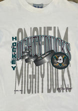 Load image into Gallery viewer, Vintage Anaheim Mighty Ducks The Game Hockey TShirt, Size Youth Large, 14-16