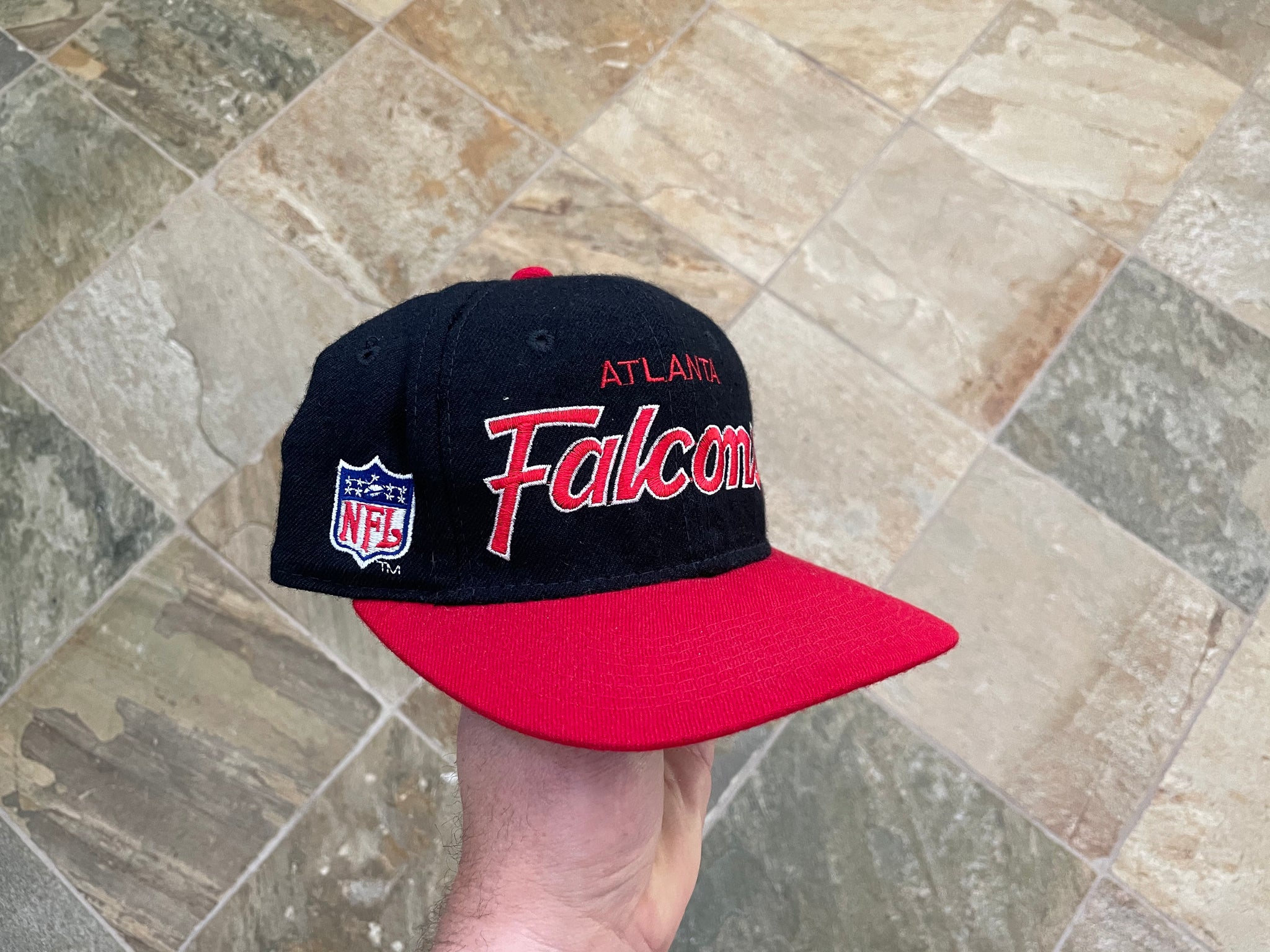 Atlanta Falcons Vintage Sports Specialties Script The Pro Snapback Cap Hat