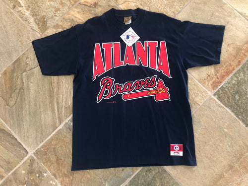 Vintage Atlanta Braves Nutmeg Mills Baseball Tshirt, Size Large