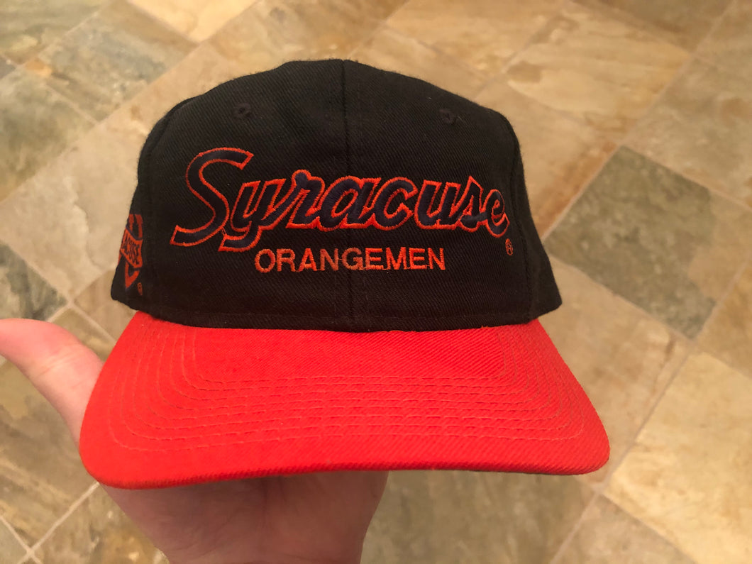 Vintage Syracuse Orangemen Sports Specialties Double Line Script Snapback College Hat