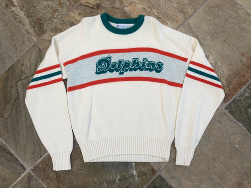Vintage Miami Dolphins Cliff Engle Sweater Football Sweatshirt, Size Large