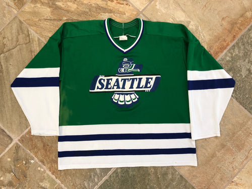 Vintage Seattle Thunderbirds WHL CCM Maska Hockey Jersey, Size XL