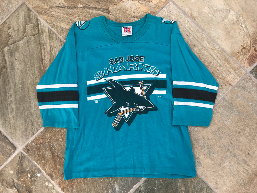 Vintage San Jose Sharks Hockey Tshirt, Size Large