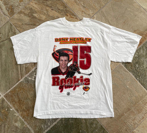 Vintage Atlanta Thrashers Dany Heatley Hockey TShirt, Size XL