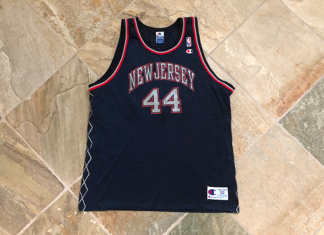 Vintage New Jersey Nets Keith Van Horn Champion Basketball Jersey, Size 52, XXL