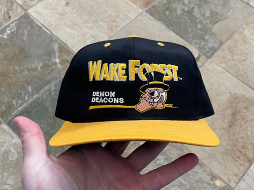 Vintage Wake Forest Demon Decons Twins Snapback College Hat