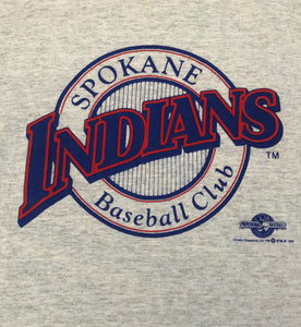 Vintage Spokane Indians Minor League Baseball Tshirt, Size Large