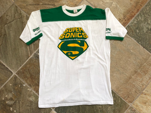 Vintage Seattle Super Sonics Basketball Tshirt, Size XL