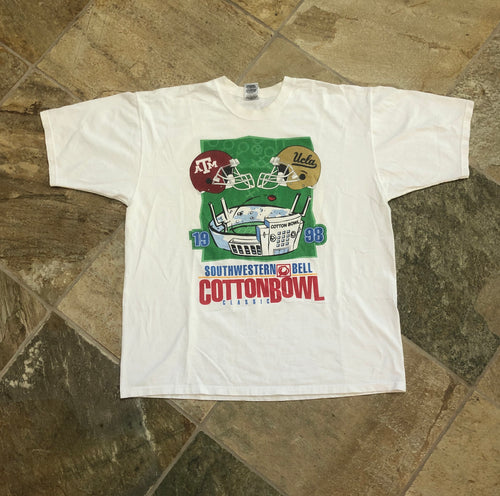 Vintage 1998 Texas A&M vs UCLA Cotton Bowl College Football Tshirt, Size XL