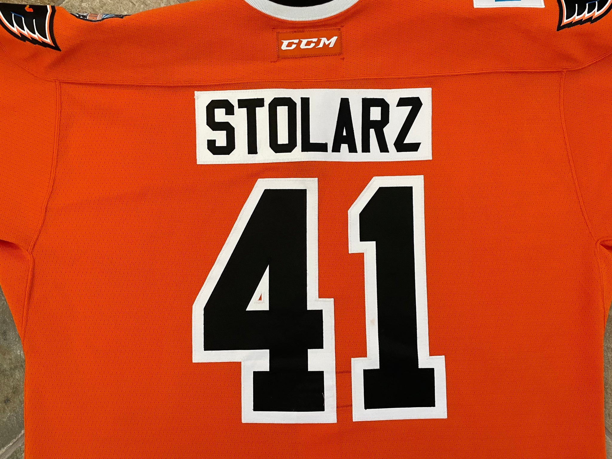 Lehigh Valley Phantoms Anthony Stolarz CCM Game Worn Hockey Jersey, Si –  Stuck In The 90s Sports