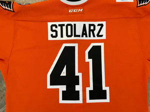 Lehigh Valley Phantoms Anthony Stolarz CCM Game Worn Hockey Jersey, Size 60