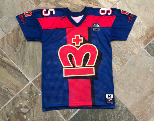 Vintage London Monarchs Refrigerator Perry WLAF Reebok Football Jersey, Size Medium