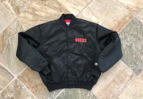 Vintage San Francisco 49ers Starter Satin Football Jacket, Size XL