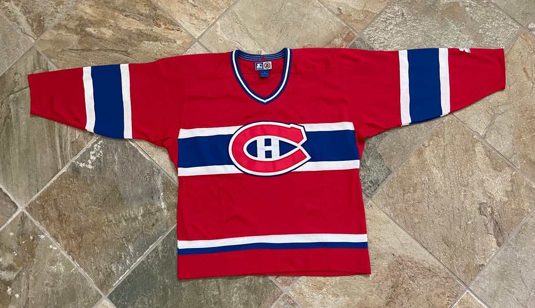 Vintage Montreal Canadiens Starter Hockey Jersey, Size Large