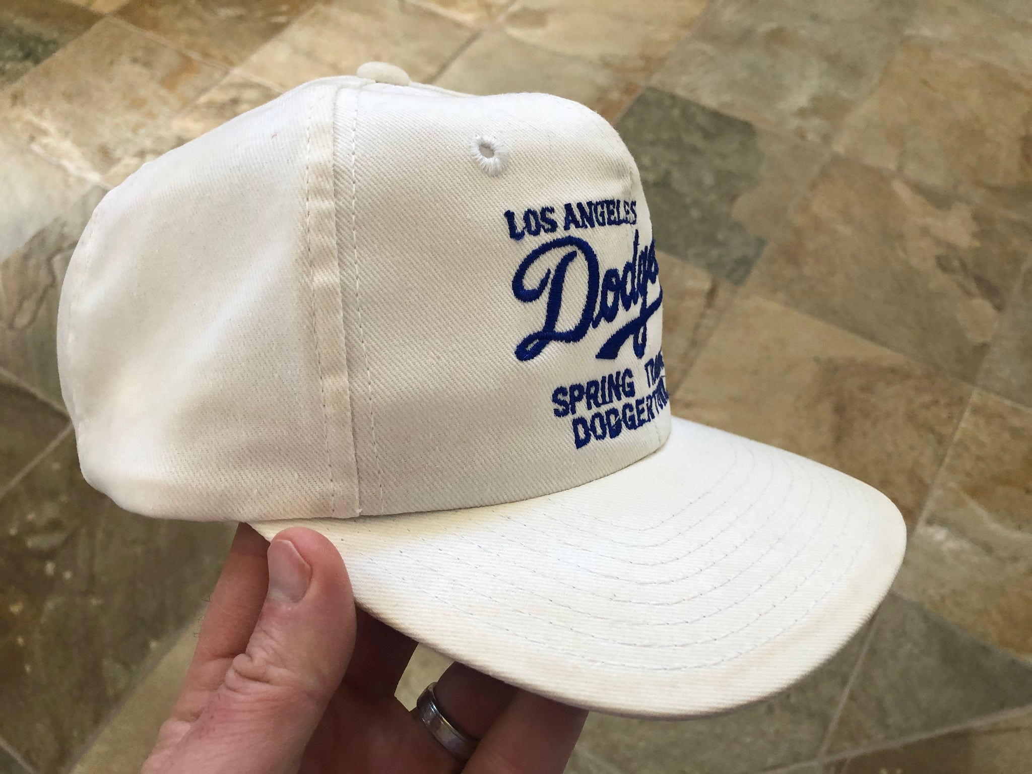 Los Angeles Dodgers Vintage Twins Enterprise Big Logo Snapback Cap Hat –  thecapwizard