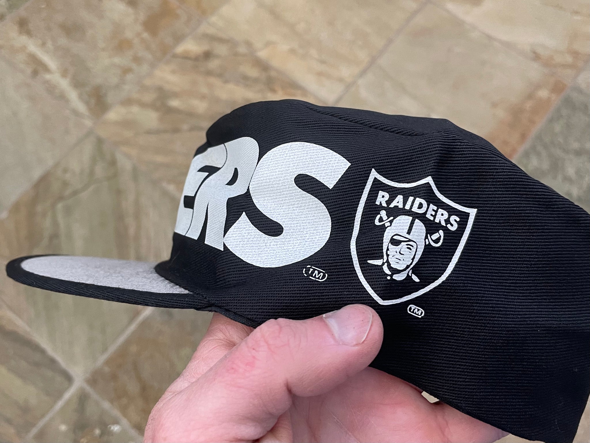 OAKLAND RAIDERS leather vintage hat NFL Raider - Depop