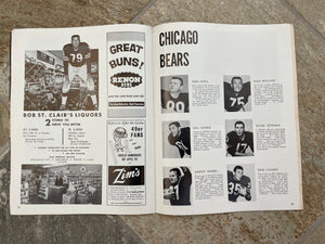 Vintage San Francisco 49ers Chicago Bears 1962 Football Program ###