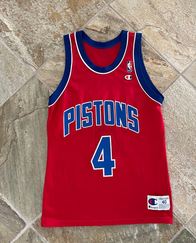 Vintage Detroit Pistons Joe Dumars Champion Basketball Jersey, Size 40, Medium