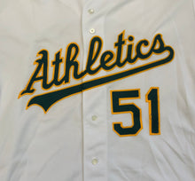 Load image into Gallery viewer, Vintage Oakland Athletics Roger Smithburg Game Worn Russell Athletic Baseball Jersey, Size 46