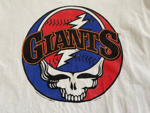 Grateful Dead San Francisco Giants T Shirt Skull Baseball Black