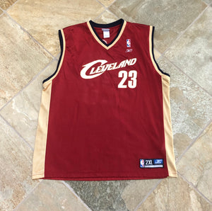 Vintage Cleveland Cavaliers LeBron James Reebok Basketball Jersey, Size XXL