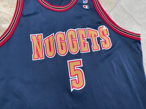 Vintage Denver Nuggets Ron Mercer Champion Basketball Jersey, Size 52, XXL