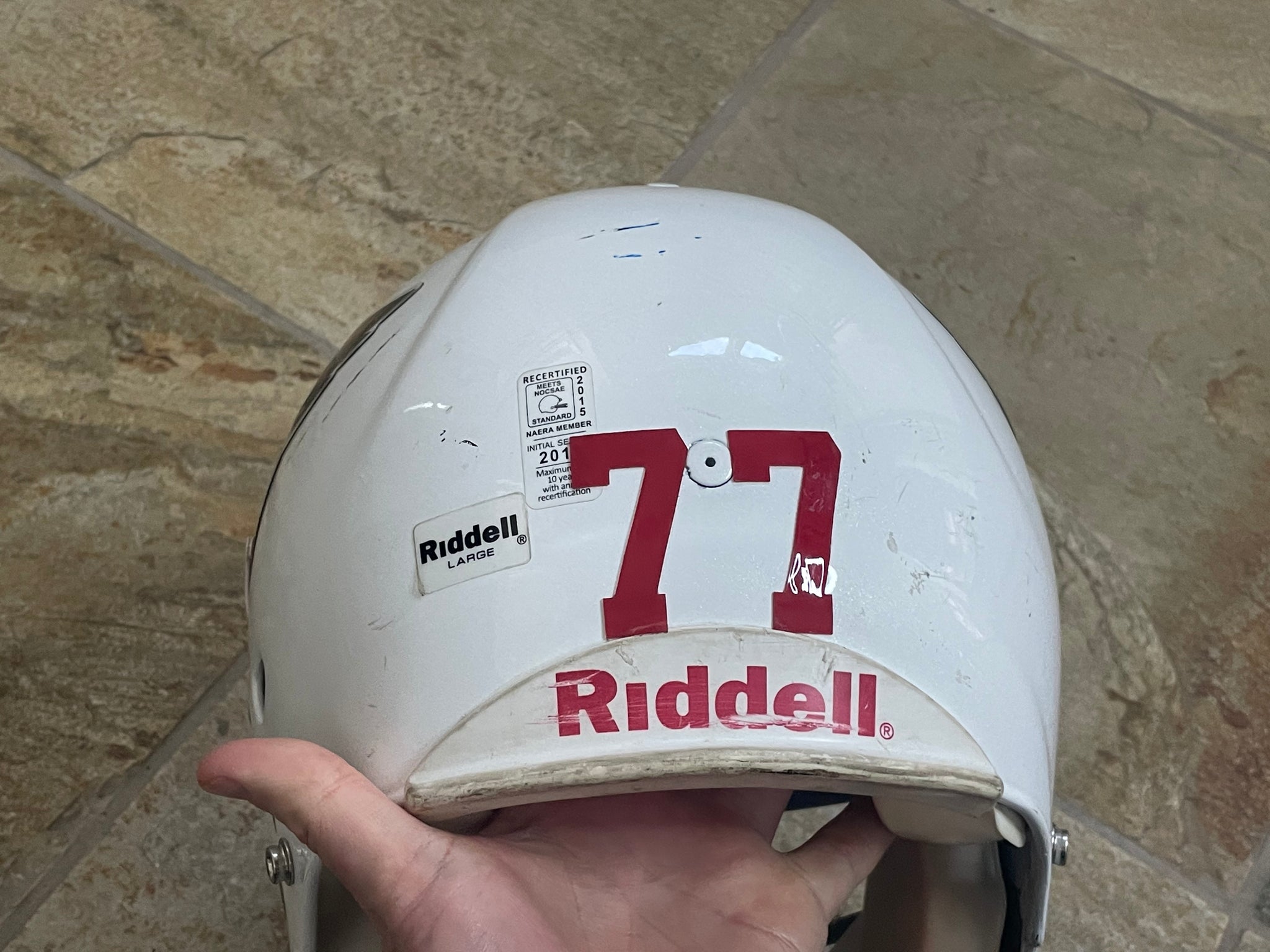 Arizona Cardinals Game Worn NFL Football Helmet ### – Stuck In The 90s  Sports