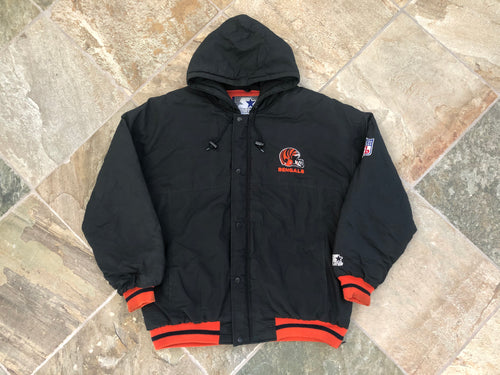 Vintage Cincinnati Bengals Starter Parka Football Jacket, Size XL
