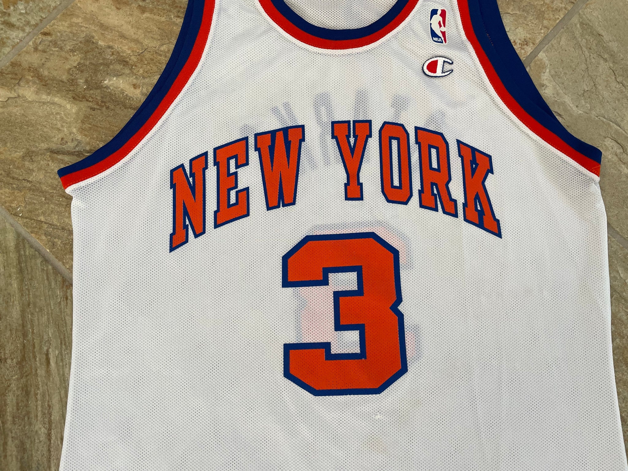 100% Authentic John Starks Vintage Champion Knicks Jersey Size 48 XL Mens
