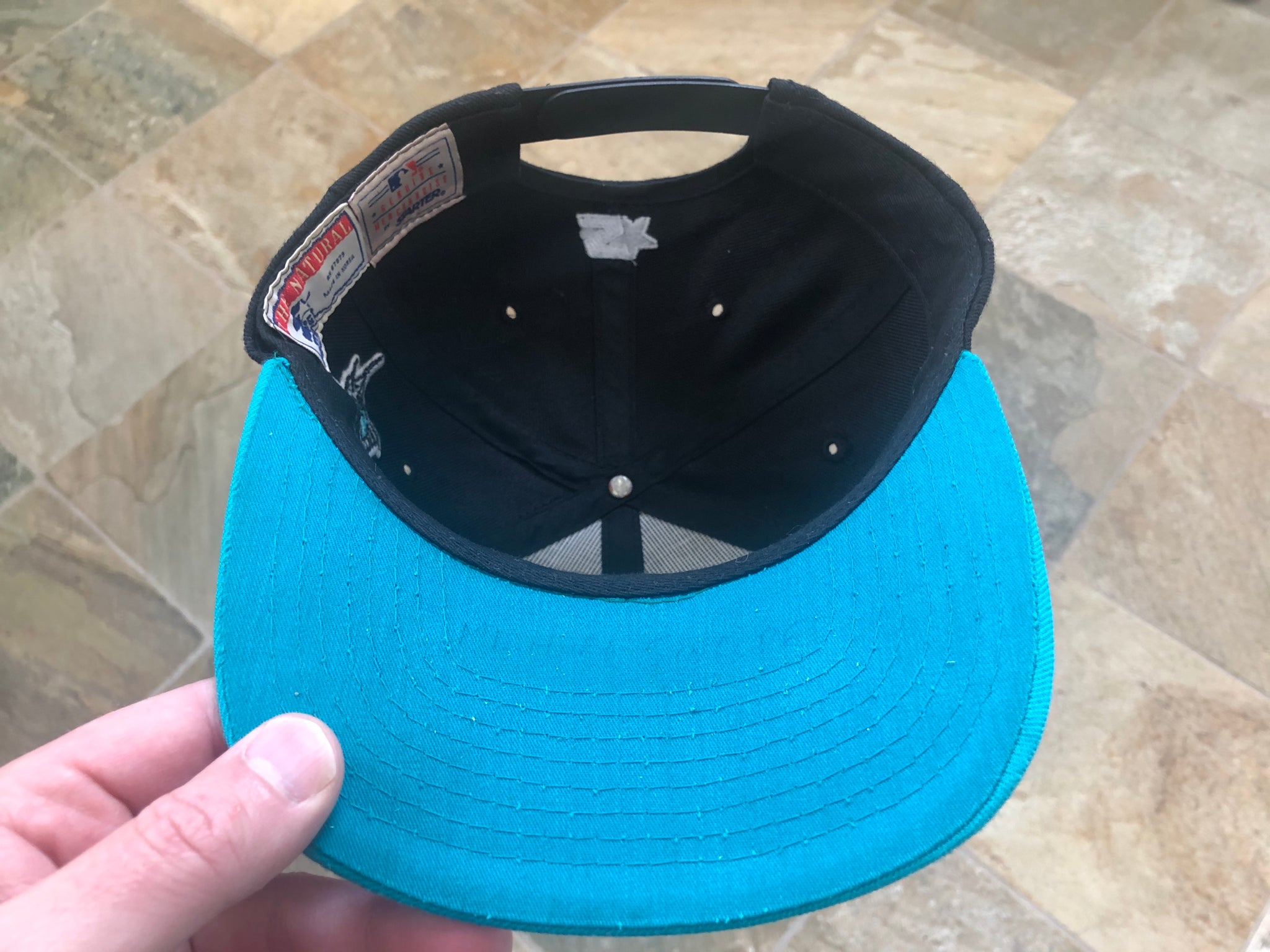 Vintage Florida Marlins Blockhead Snapback American Needle Wool