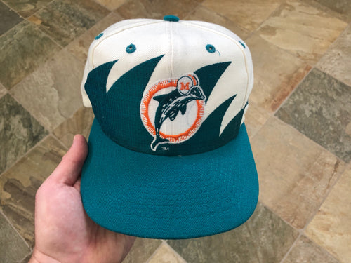 Vintage Miami Dolphins Logo Athletic Sharktooth Snapback Football Hat