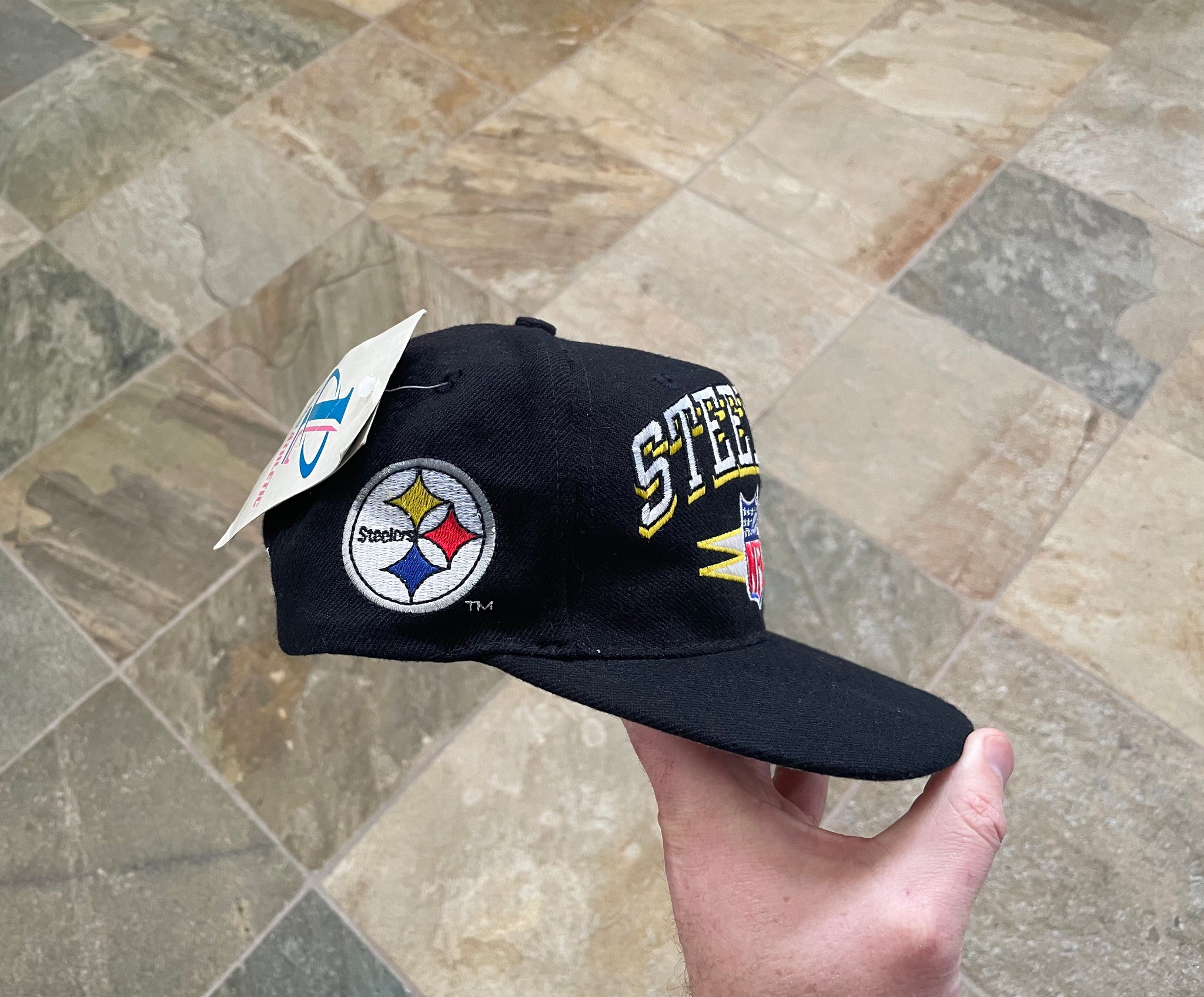 Vintage NFL Pittsburgh Steelers Annco Championships Wool Snapback Hat – 