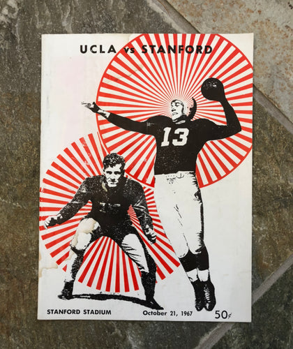 Vintage Stanford vs UCLA 1967 College Football Program ###