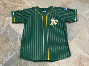 Oakland A's Elephant Stomper Starter Vintage Pinstripe Jersey Size