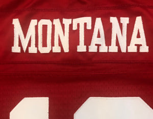 San Francisco 49ers Joe Montana Reebok Throwback Football Jersey, Size Youth Large