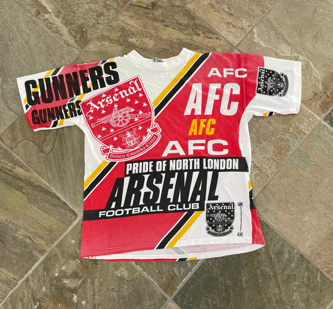 Vintage Arsenal Gunners Premier League Soccer Tshirt, Size XL