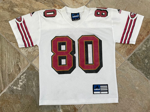 Vintage San Francisco 49ers Jerry Rice Adidas Football Jersey, Size Youth Small, 8-10