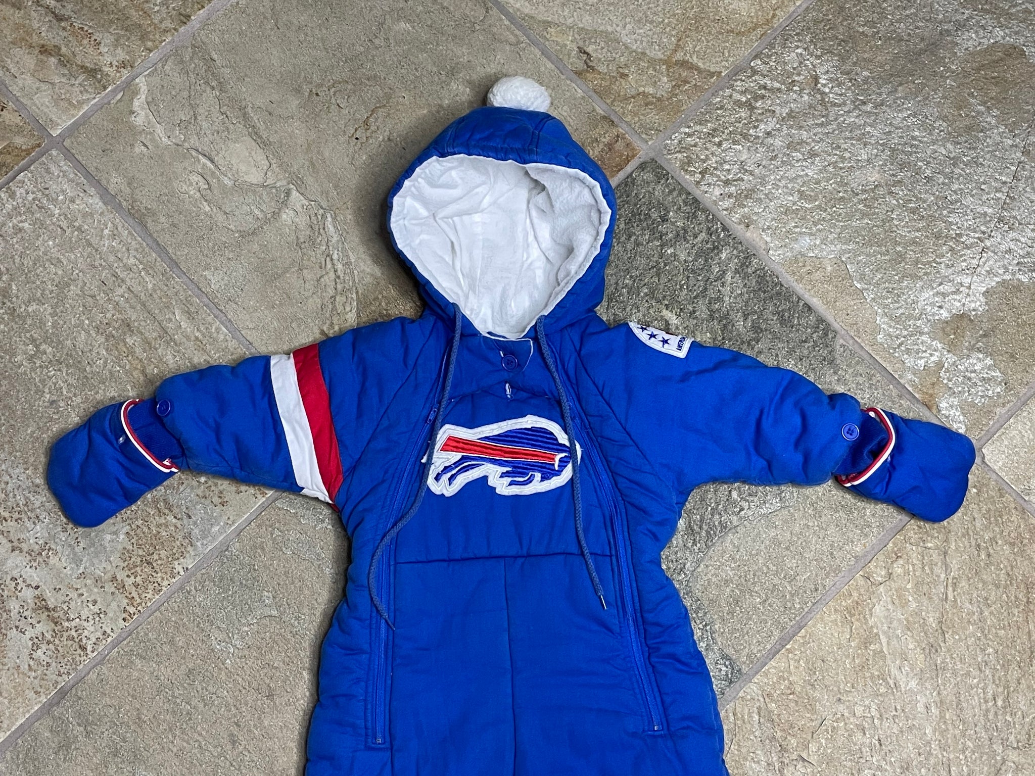 Vintage Buffalo Bills NFL Baby Snowsuit, Size Youth 12-18 Months