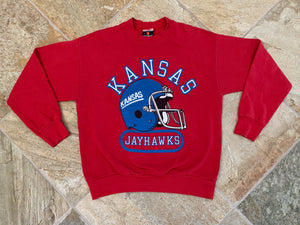 Vintage Kansas Jayhawks College Football Sweatshirt, Size Large