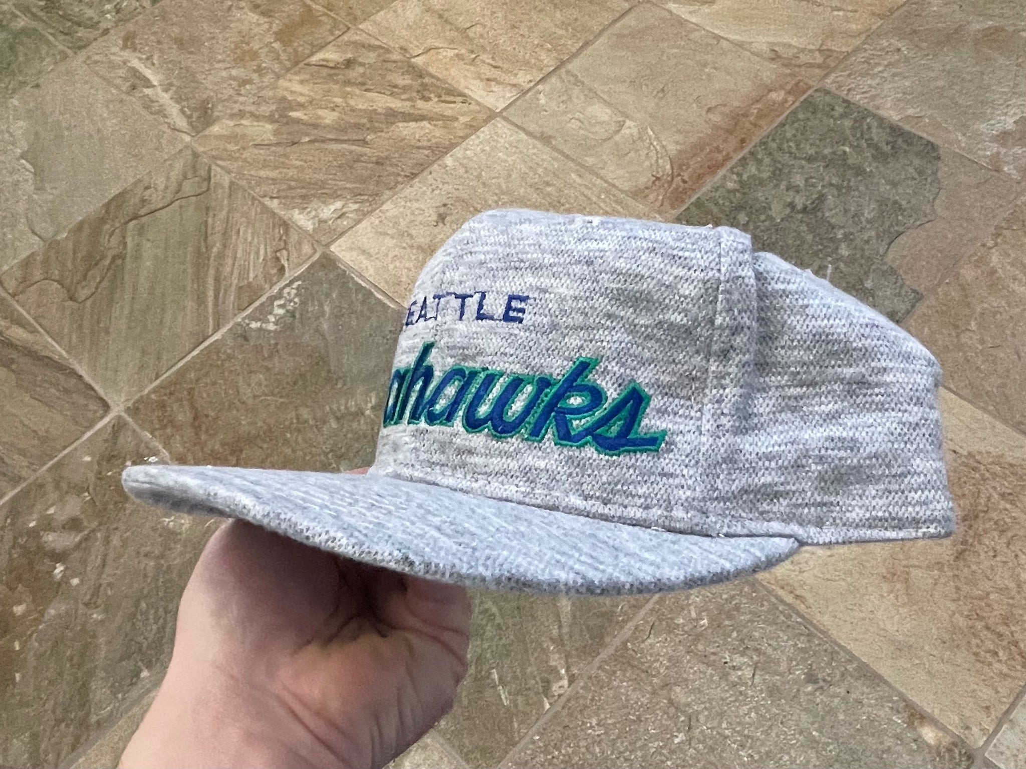 Vintage Seattle Seahawks Sports Specialties Script Hat SnapBack Eazy E  Twill Cap