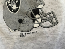 Load image into Gallery viewer, Vintage Oakland Raiders Riddell Spellout Football Sweatshirt, Size XL