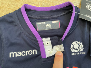 Scotland National Macron Rugby Jersey, Size Youth 6-9 Months ###