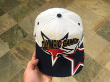 Load image into Gallery viewer, Vintage USA 1996 Atlanta Olympics Logo Athletic Snapback Hat ***