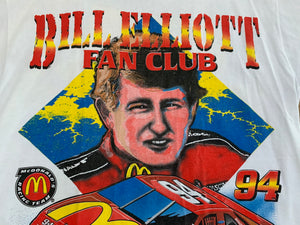 Vintage NASCAR Racing Bill Elliot McDonald’s Tshirt, Size Large ###