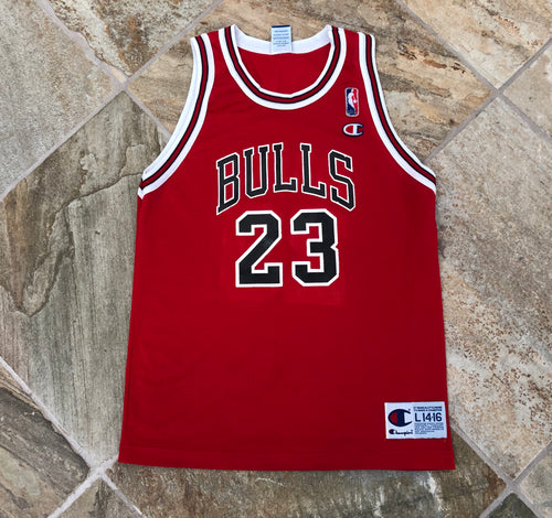 Vintage Chicago Bulls Michael Jordan Champion Youth Basketball Jersey, Size 14-16