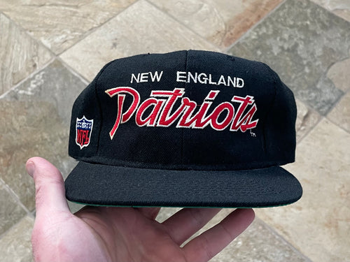 Vintage New England Patriots Sports Specialties Script Snapback Football Hat